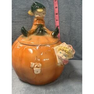 McCoy Cookie Jar Peter Peter Pumpkin Eater: 1950s Ceramic USA